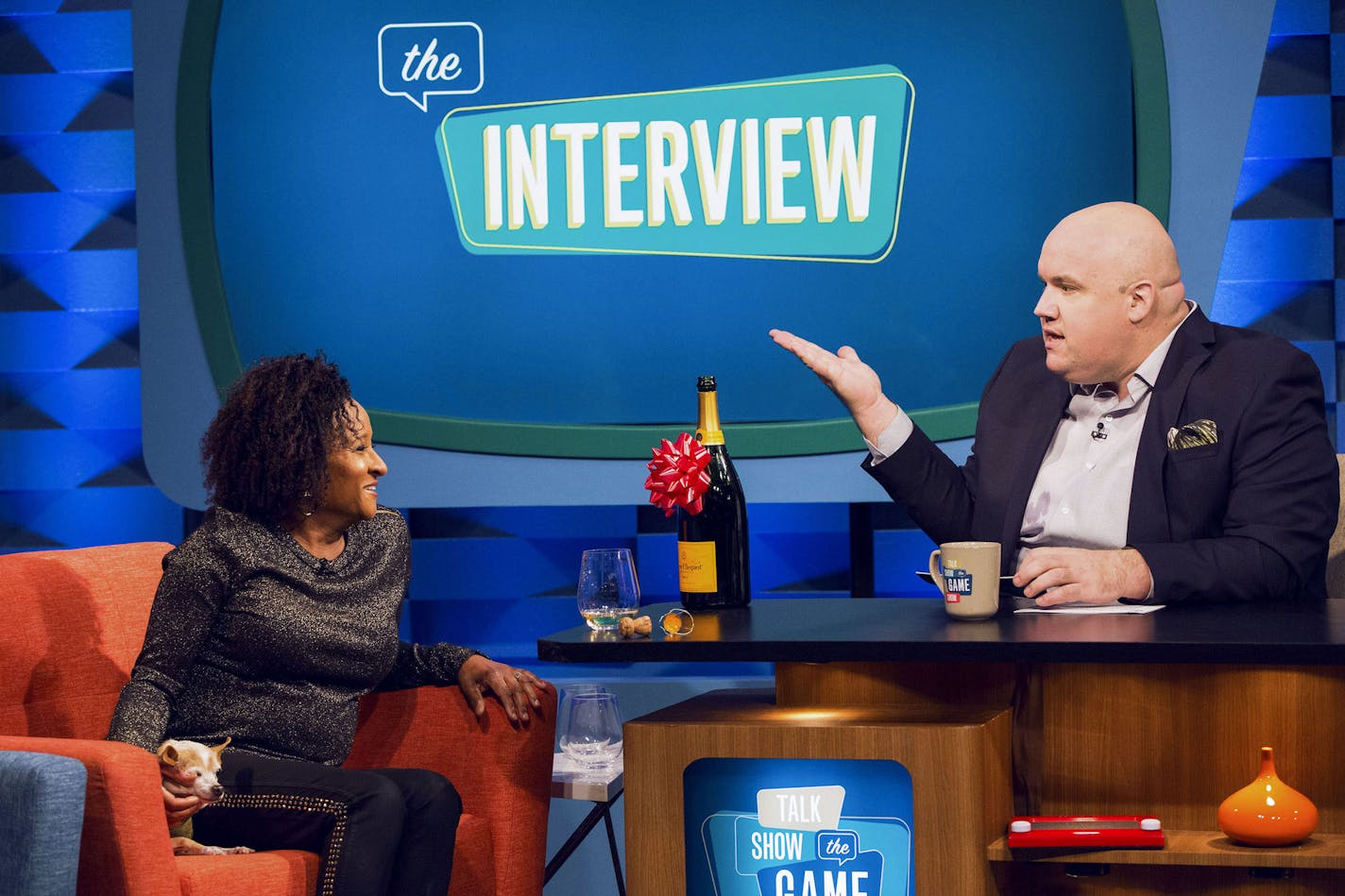 Wanda Sykes and Guy Branum in "Talk Show the Game Show."