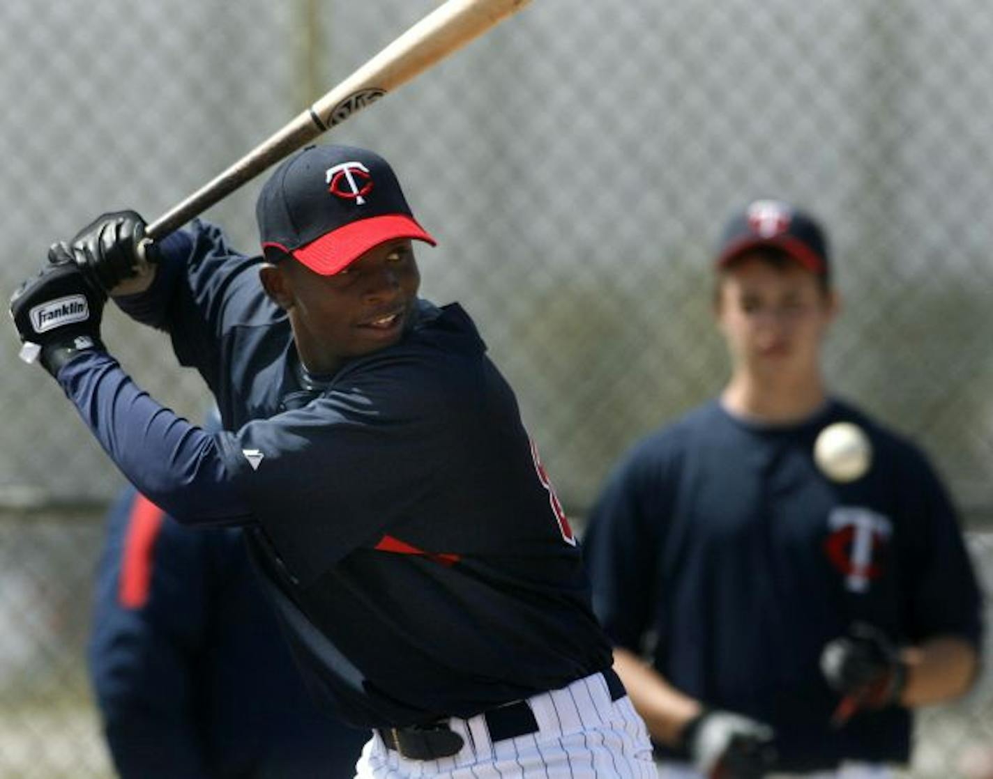 Minnesota Twins Miguel Angel Sano, a Dominican shortstop considered by many as the top free agent teenage prospect in Latin America, signed with the Minnesota Twins for a $3.15 million bonus. Here, Sano took some practice swings for the Minnesota Twins photographer.