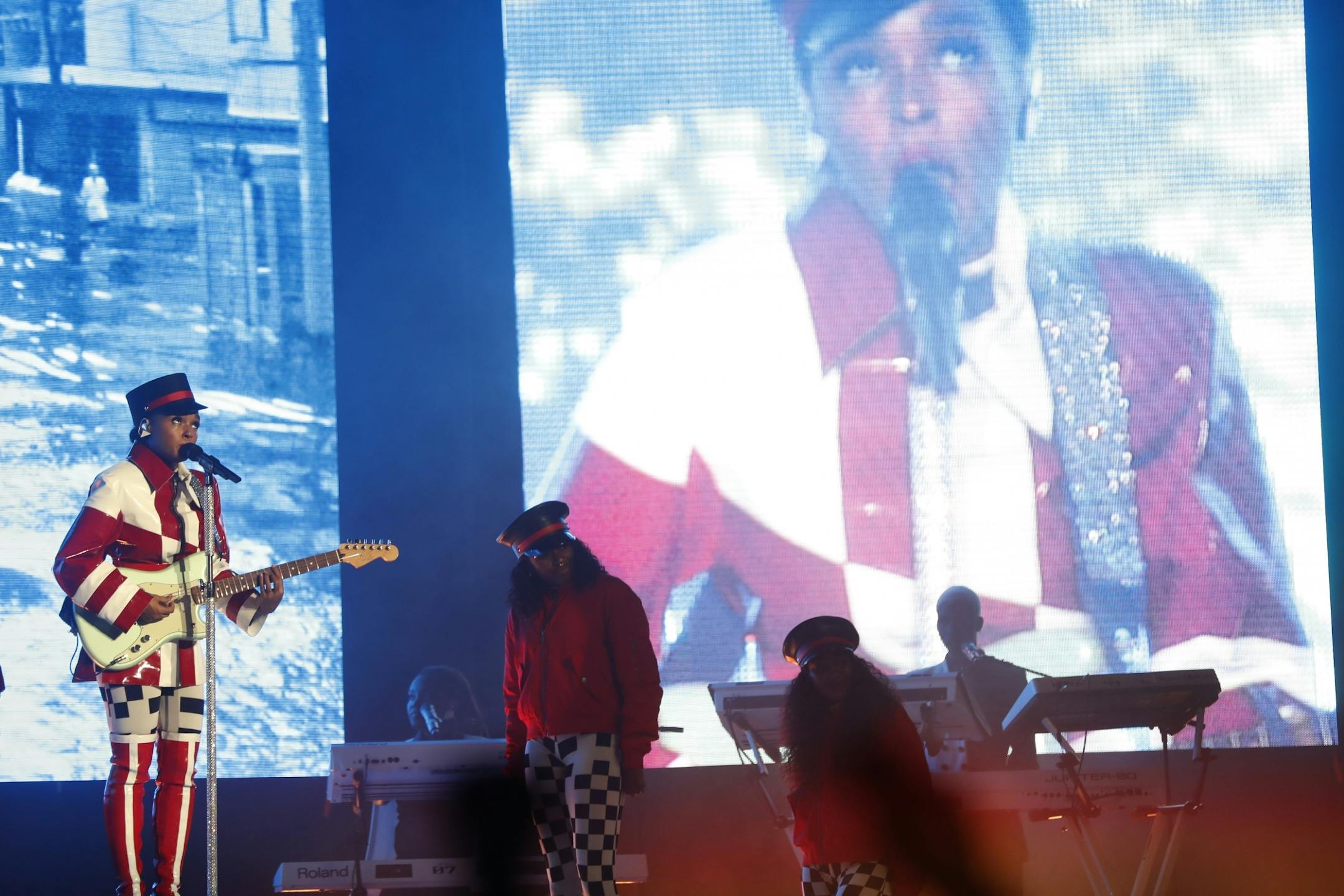 Janelle Monae took to the stage and performed in front of a sellout crowd.