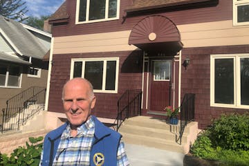 John Dunlop and his renewable-powered duplex.