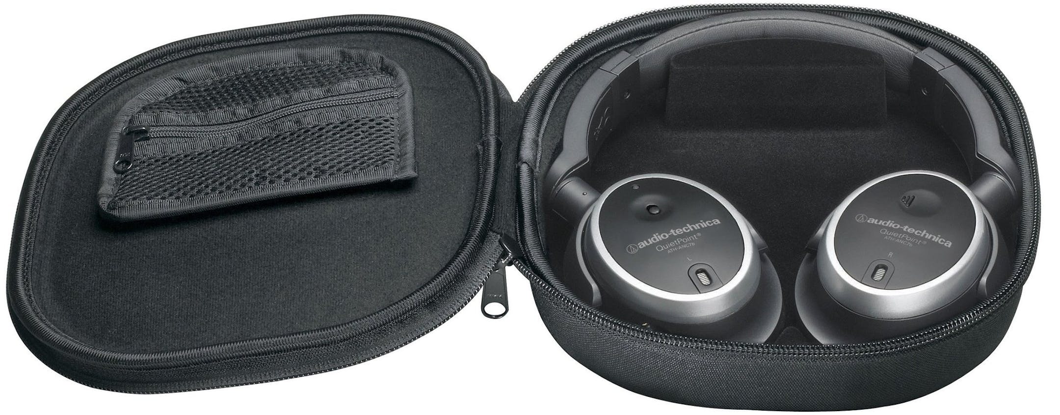 These closed-back headphones have active noise cancellation similar to that found in much more expensive models. They list for $179 but can be found online for under $130. Audio-Technica QuietPoint ATH-ANC7B Noise Cancelling Headphones (Audio-Technica/MCT) ORG XMIT: 1156591