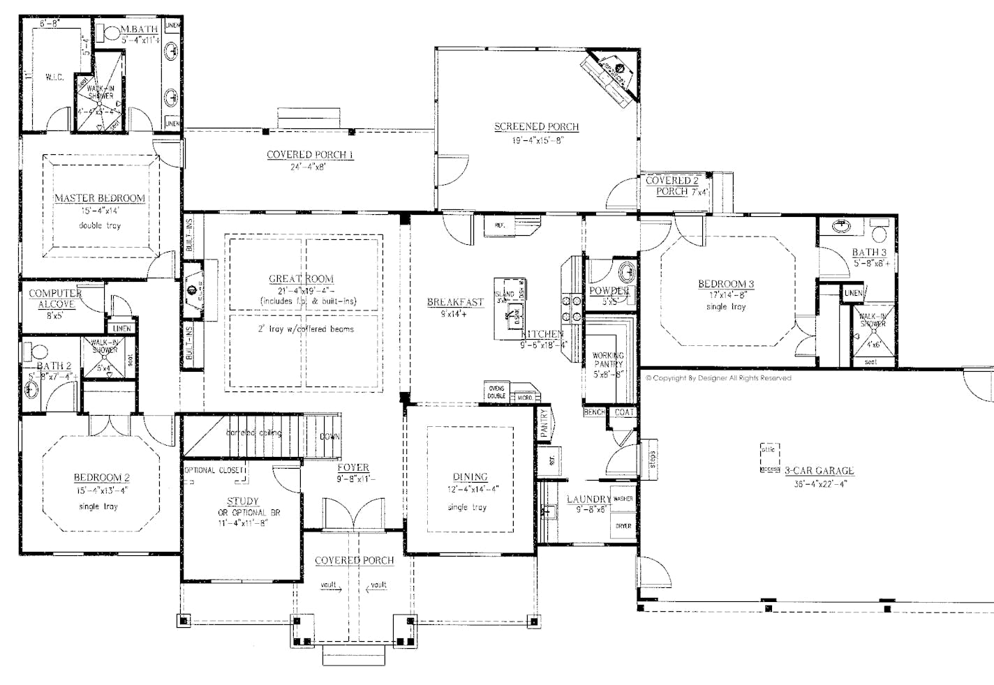 Home plan: Sprawling ranch offers room to expand