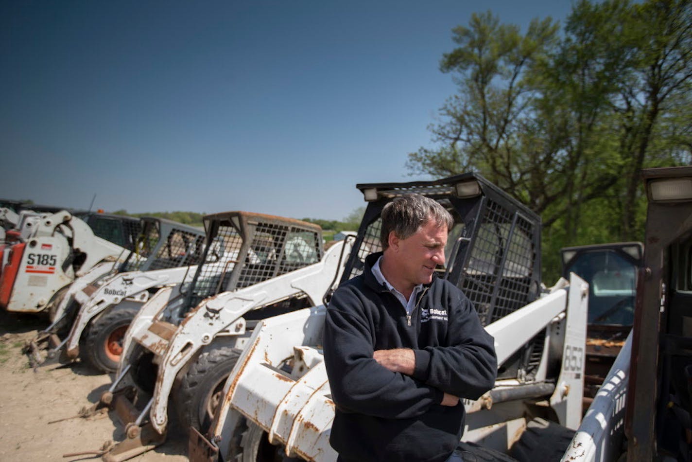 Tim Cox at his bobcat dealership on Tuesday, May 5, 2015, in Dassel, Minn. ] RENEE JONES SCHNEIDER � reneejones@startribune.com