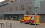 The ambulance bay at M Health Fairview’s Masonic Children’s Hospital has been converted into temporary shelter for children dropped at the ER beca