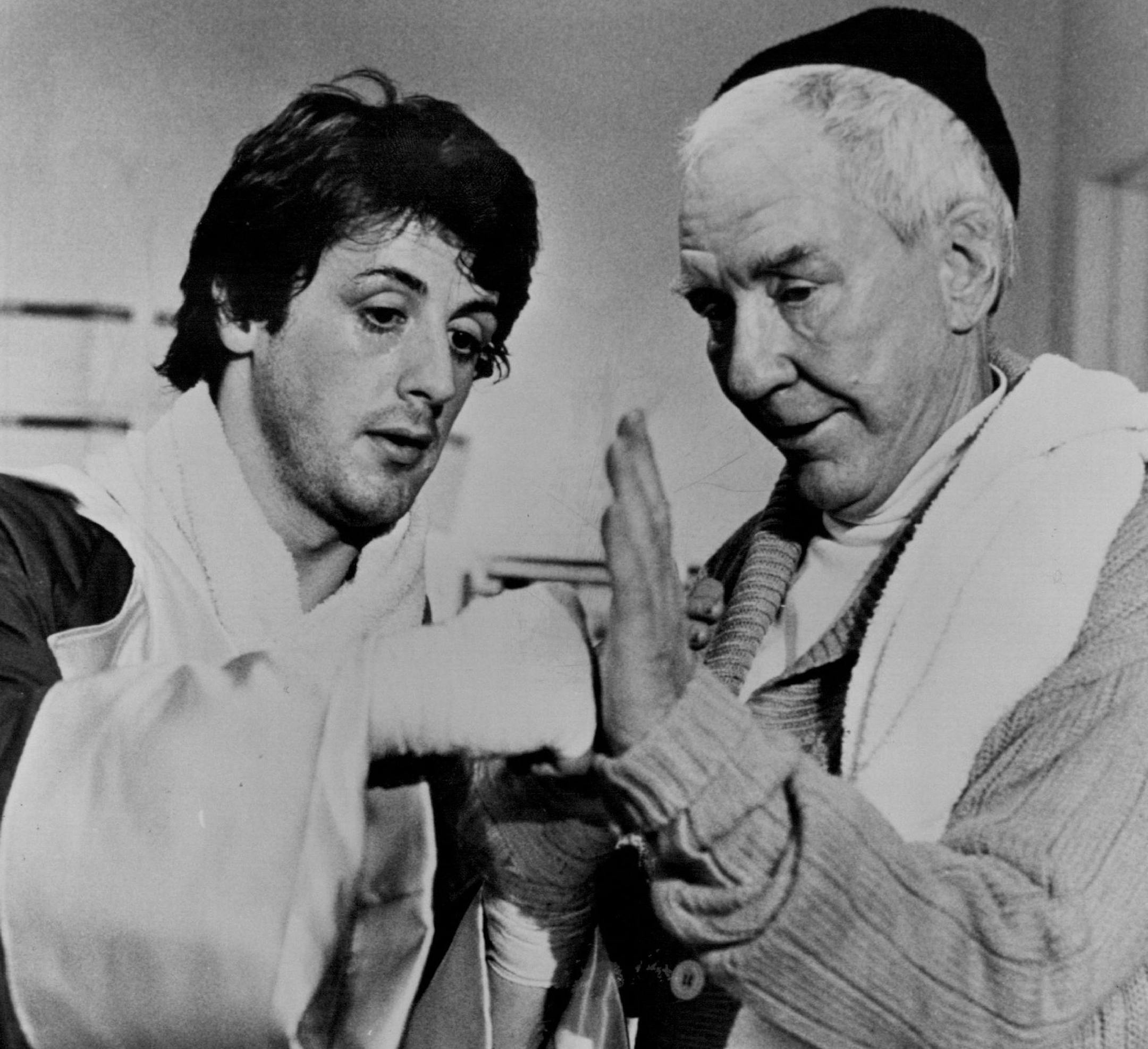 December 19, 1976 Sylvester Stallone and Burgess Meredith in "Rocky": a "deeply humane look at human nature." With Sterritt, "Rocky" Film. July 25, 1992 The Christian Science Monitor; Minneapolis Star Tribune