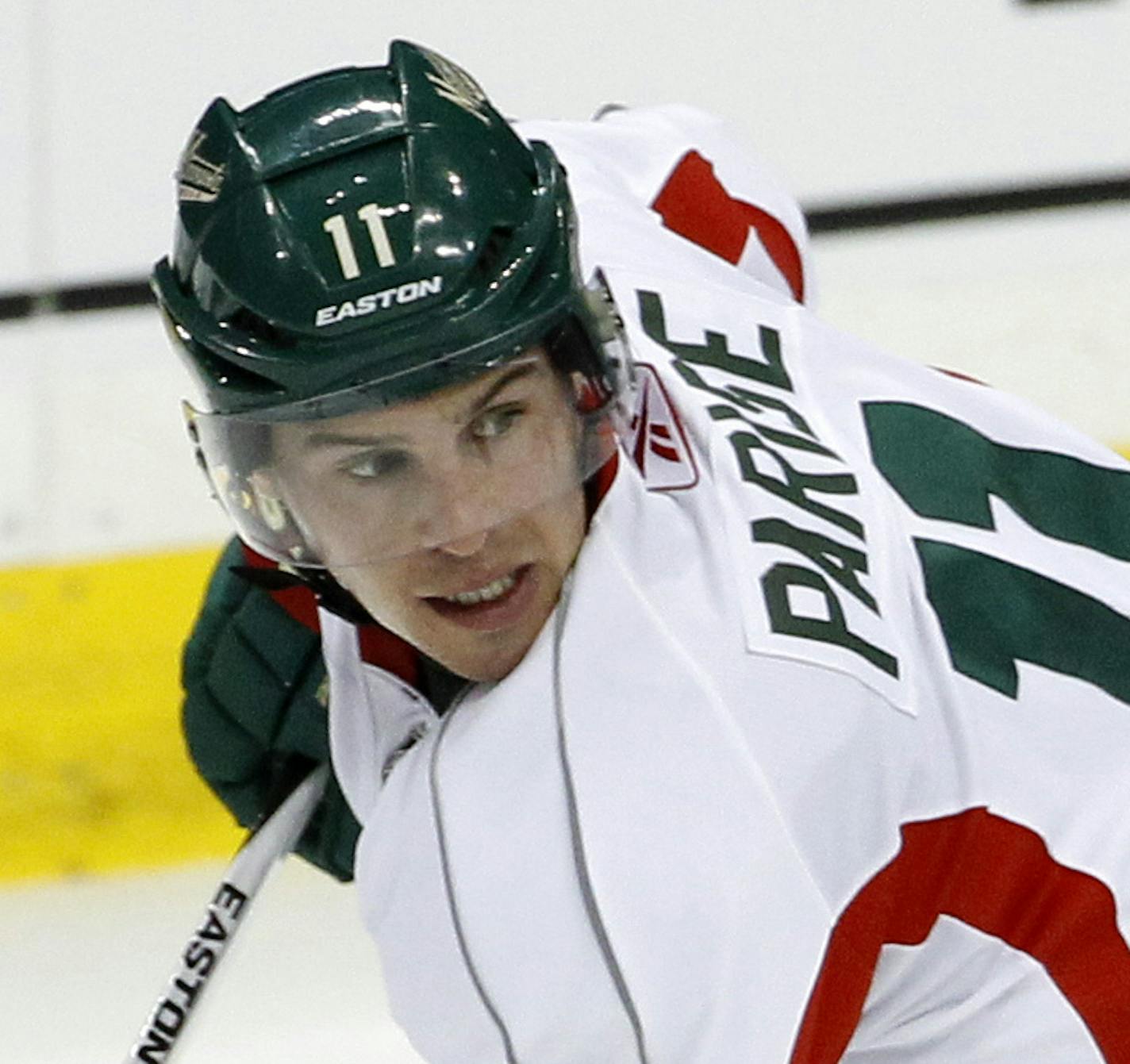 Minnesota Wild left wing Zach Parise takes part in a scrimmage during NHL hockey training camp in St. Paul, Minn., Friday, Sept. 18, 2015. (AP Photo/Ann Heisenfelt)