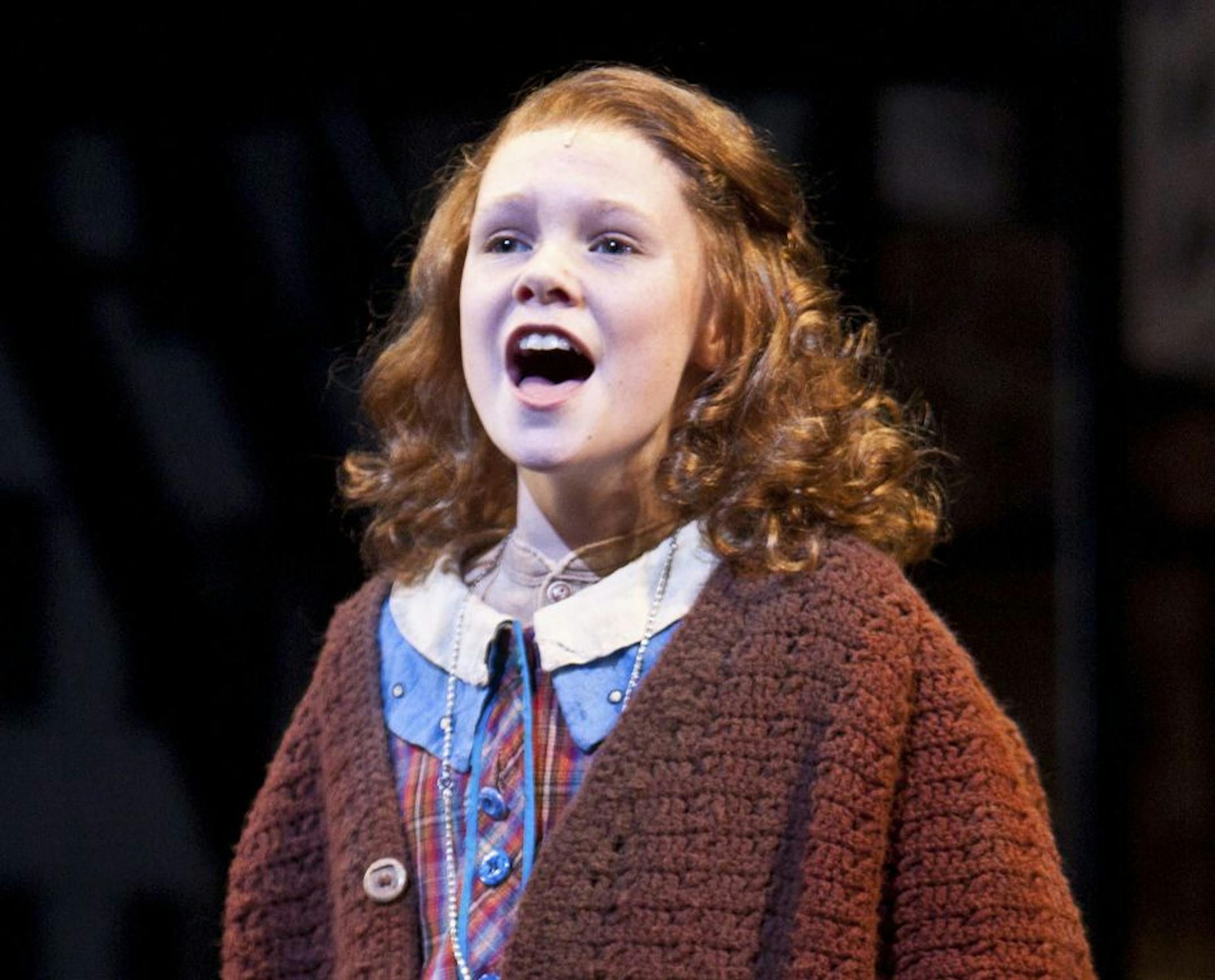 Megan Fisher as Annie in the Childrens's Theatre Company production of "Annie."