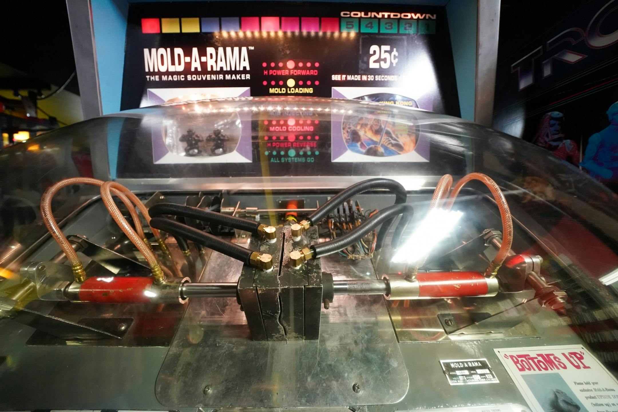 A warm mold of a Como Park gorilla is formed and then ejected from the Mild-A-Rama machine. Dave Slabiak has a 1970's era Mold-A-Rama machine in the basement of his Mounds View home along with a collection of molds he had gathered from machines oround the country.