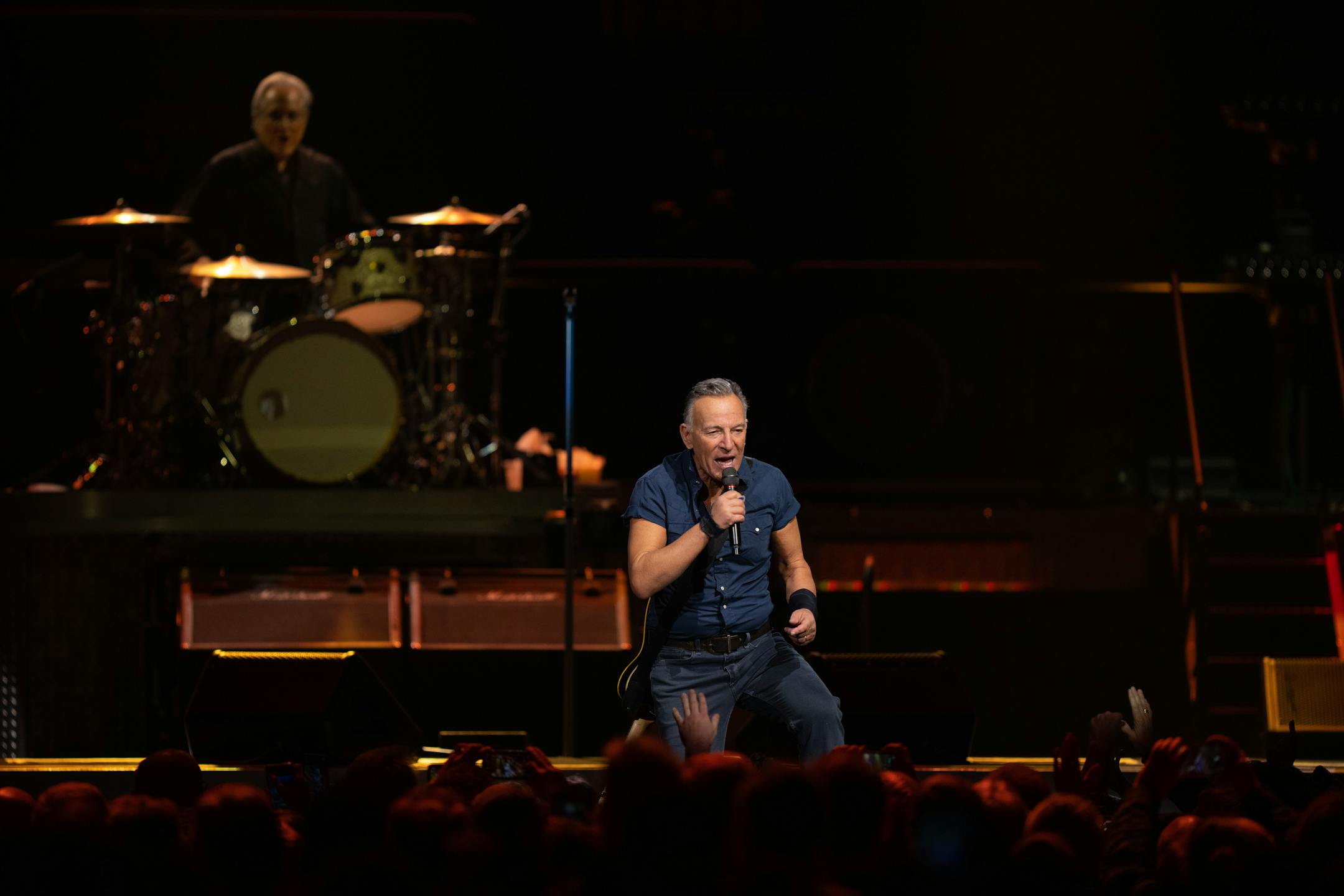 Bruce Springsteen early in his set Sunday night.