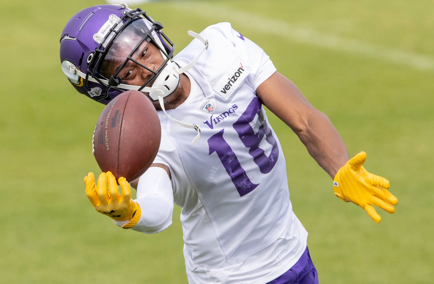 LSU's pro-style offense under Joe Brady, now the Carolina Panthers' offensive coordinator, has aided the transition to the NFL for wide receiver Justin Jefferson, the Vikings' first-round draft choice.