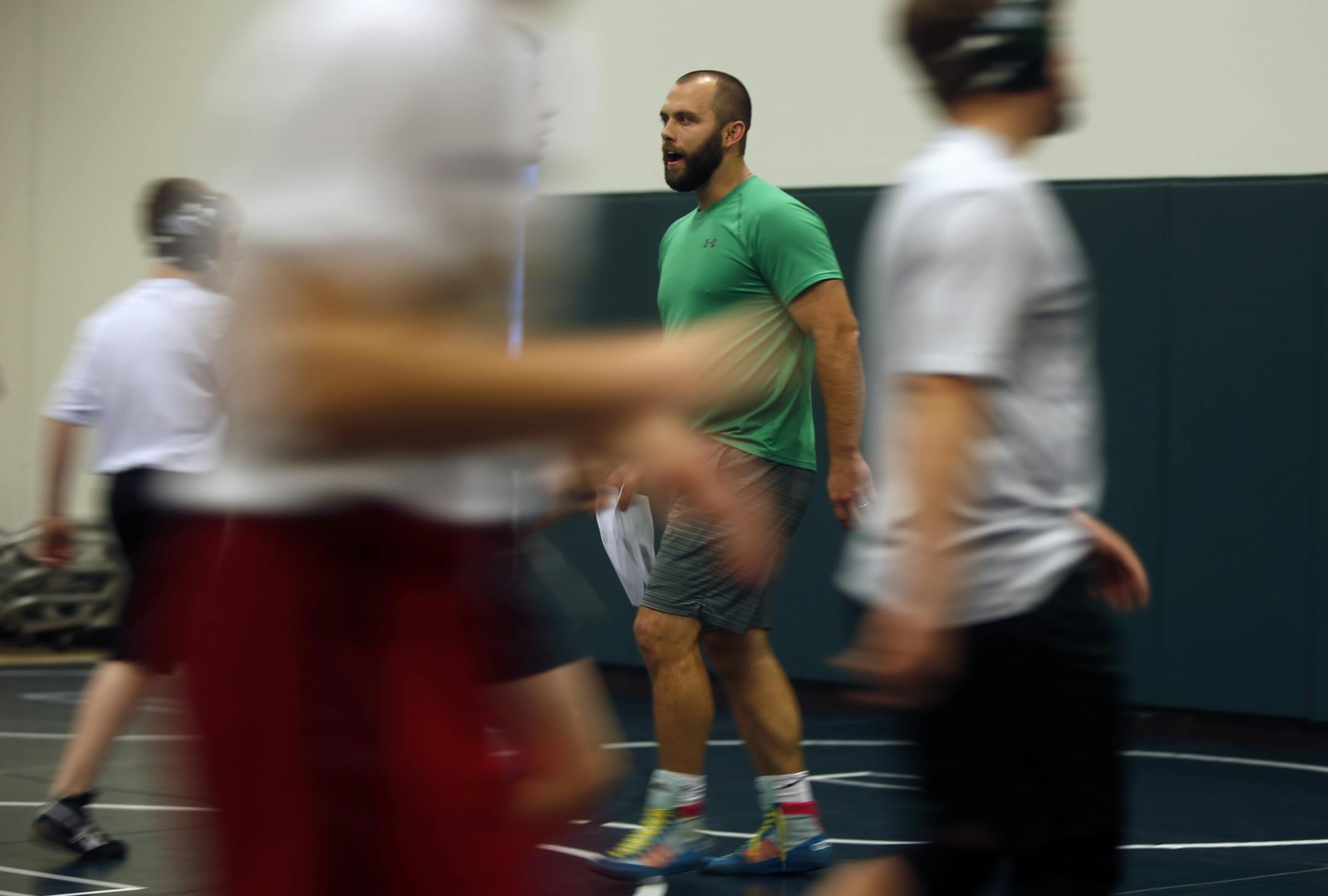 Spectrum coach Travis Aufderheide pushes hard work in building his program, saying "other kids see what they're doing and want to be a part of it."