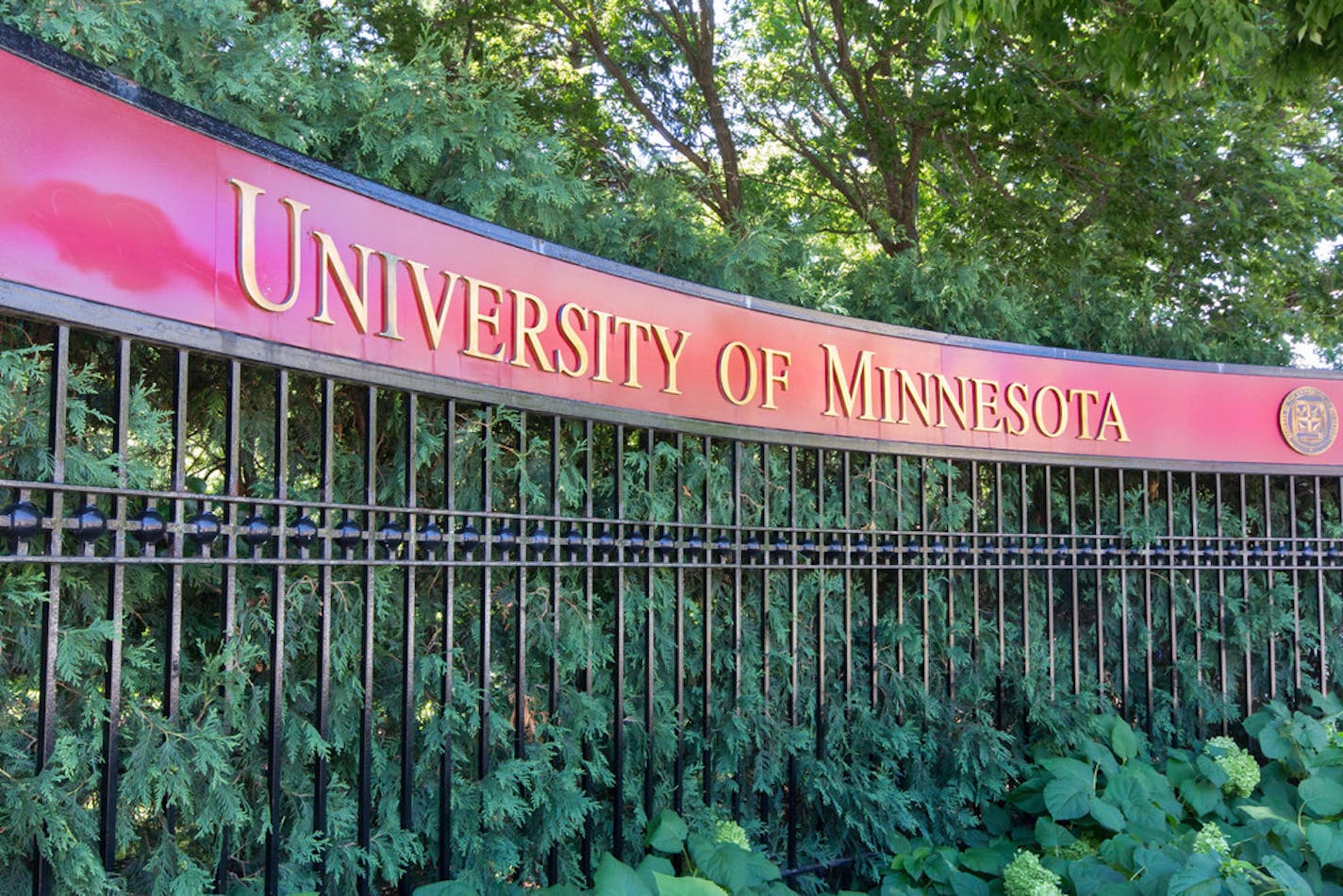 The entrance to the campus of the University of Minnesota. (Ken Wolter/Dreamstime/TNS)