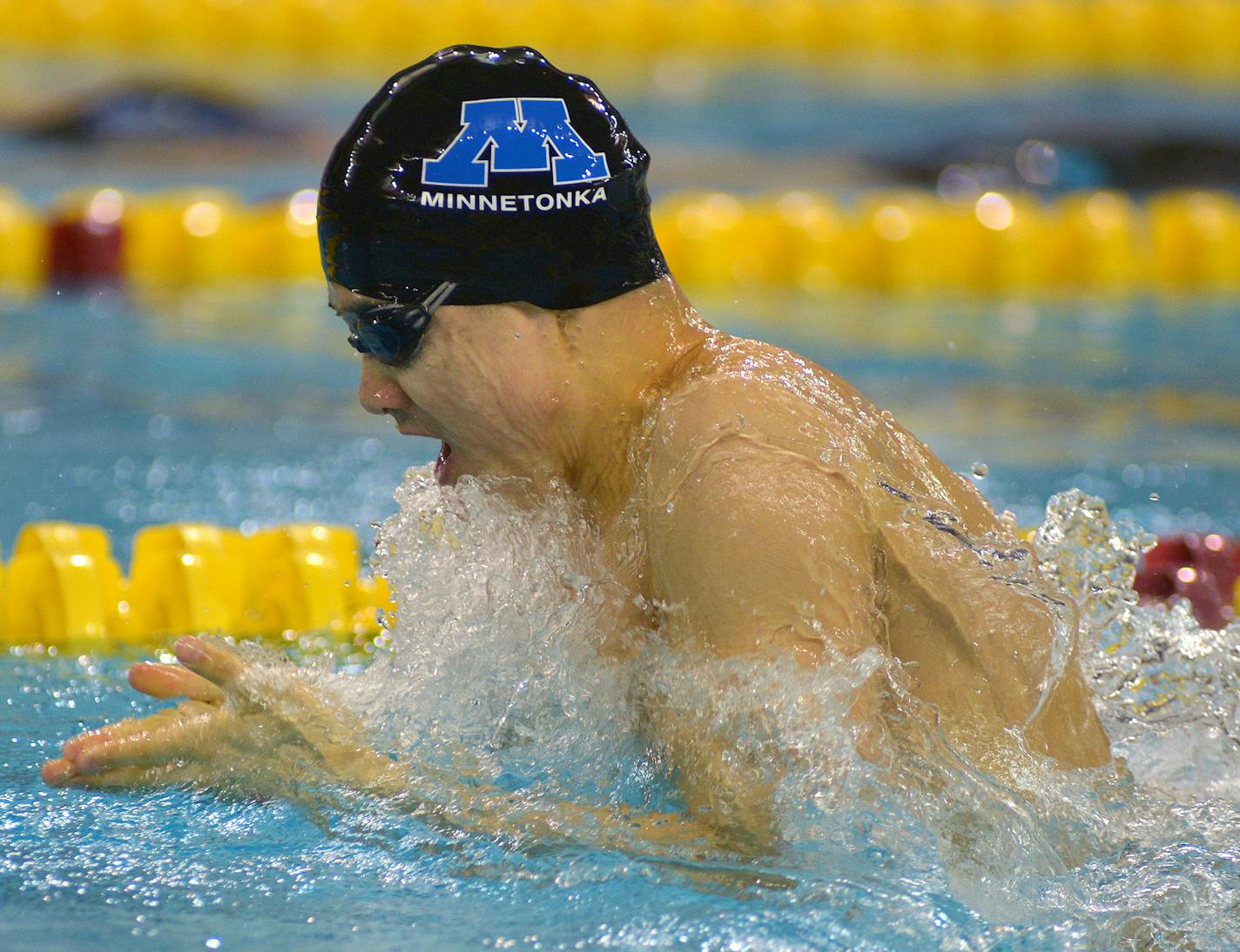 Minnetonka's Corey Lau is the defending state champion in the breaststroke.