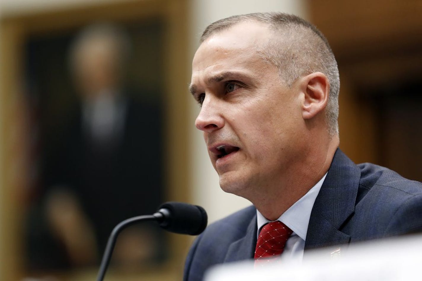 Corey Lewandowski, the former campaign manager for President Donald Trump, testifies to the House Judiciary Committee Tuesday, Sept. 17, 2019, in Washington.