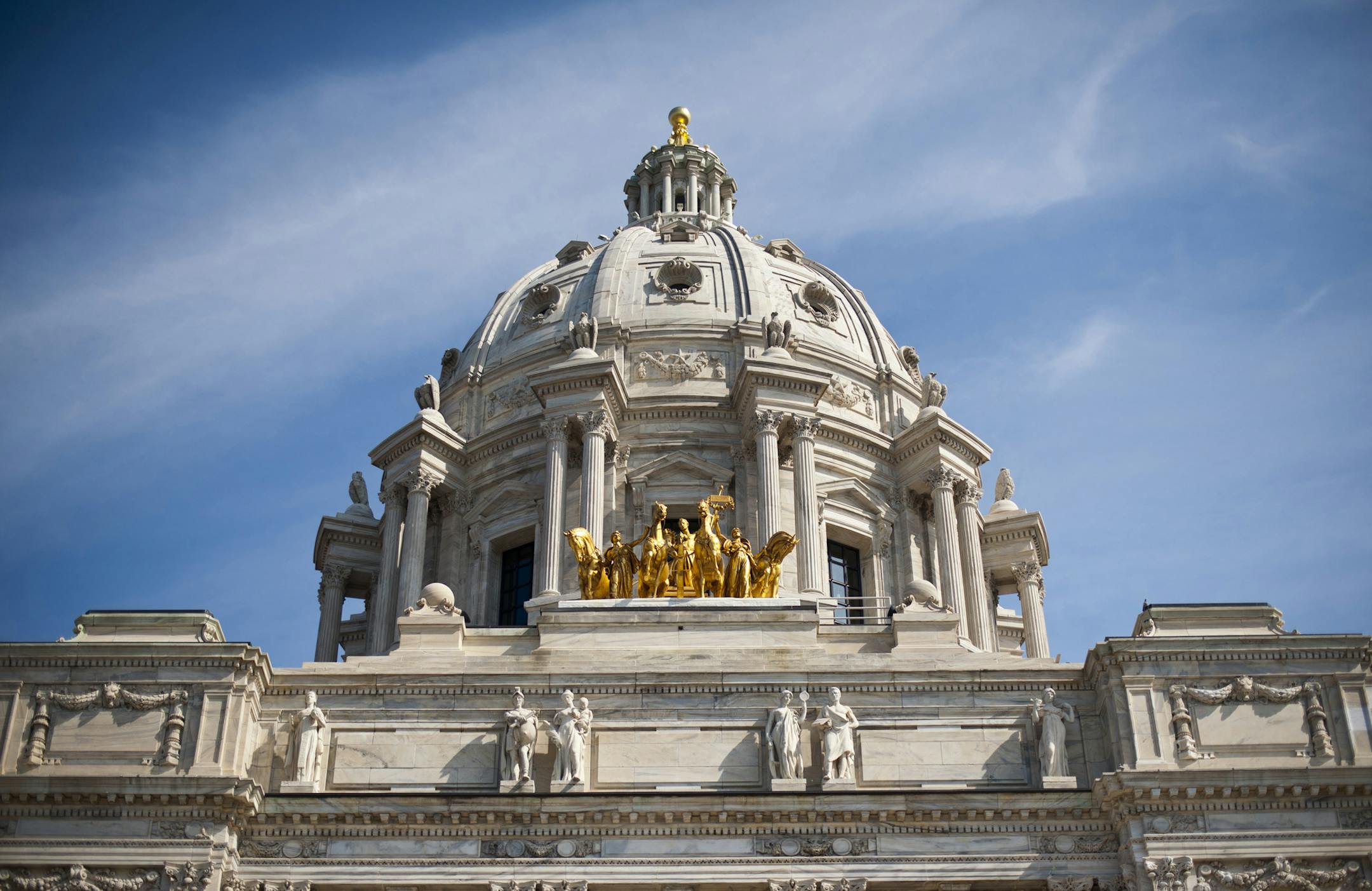 The exterior of the Minnesota State Capitol in 2013.