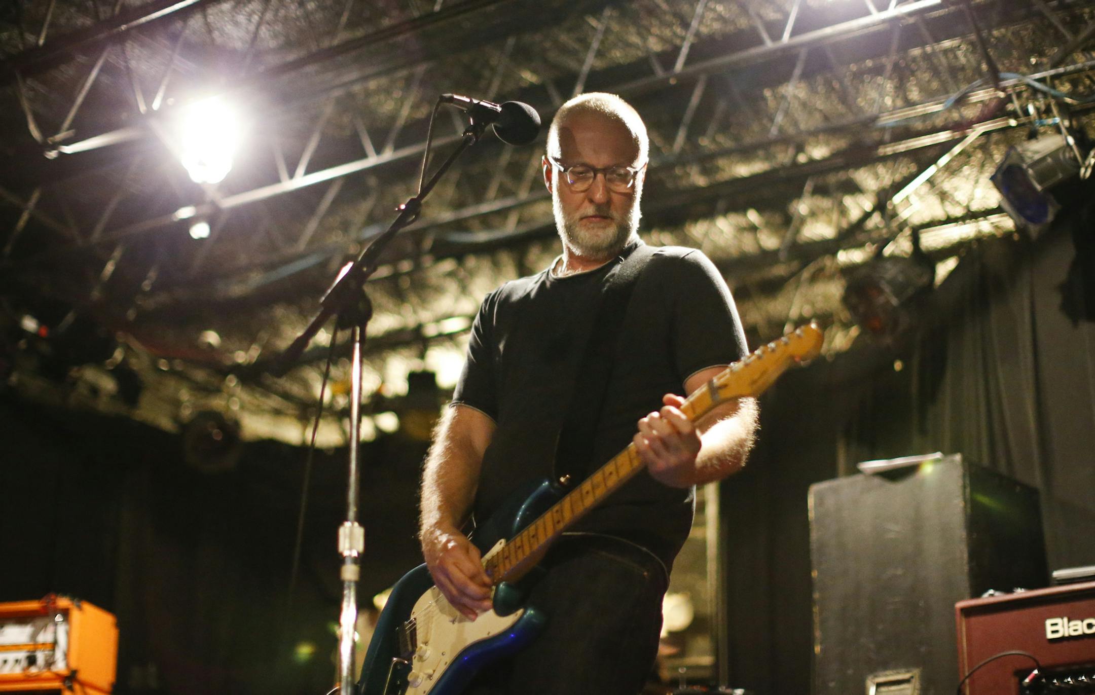 Bob Mould rehearsing with his band Sunday afternoon in the 7th St. Entry. ] JEFF WHEELER &#x201a;&#xc4;&#xa2; jeff.wheeler@startribune.com Bob Mould squeezed in a surprise show Sunday night, August 31, 2014 at the 7th St. Entry while in town to play the State Fair this weekend. ORG XMIT: MIN1408312107200963
