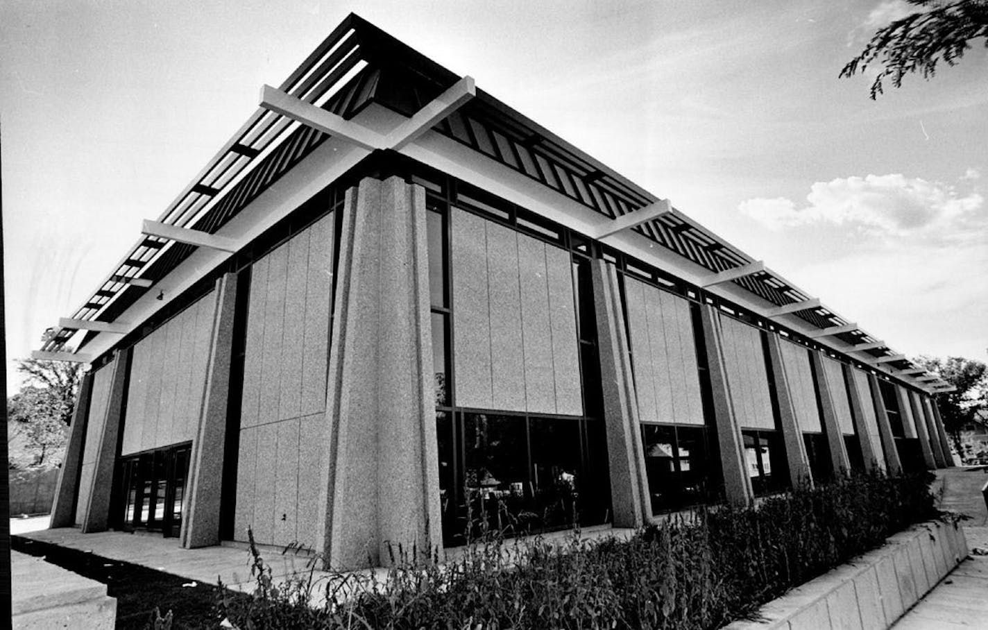 Finishing touches were being put on North Regional Library in September 1971.