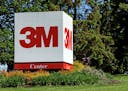A sign in front of the 3M World Headquarters complex in suburban St. Paul.