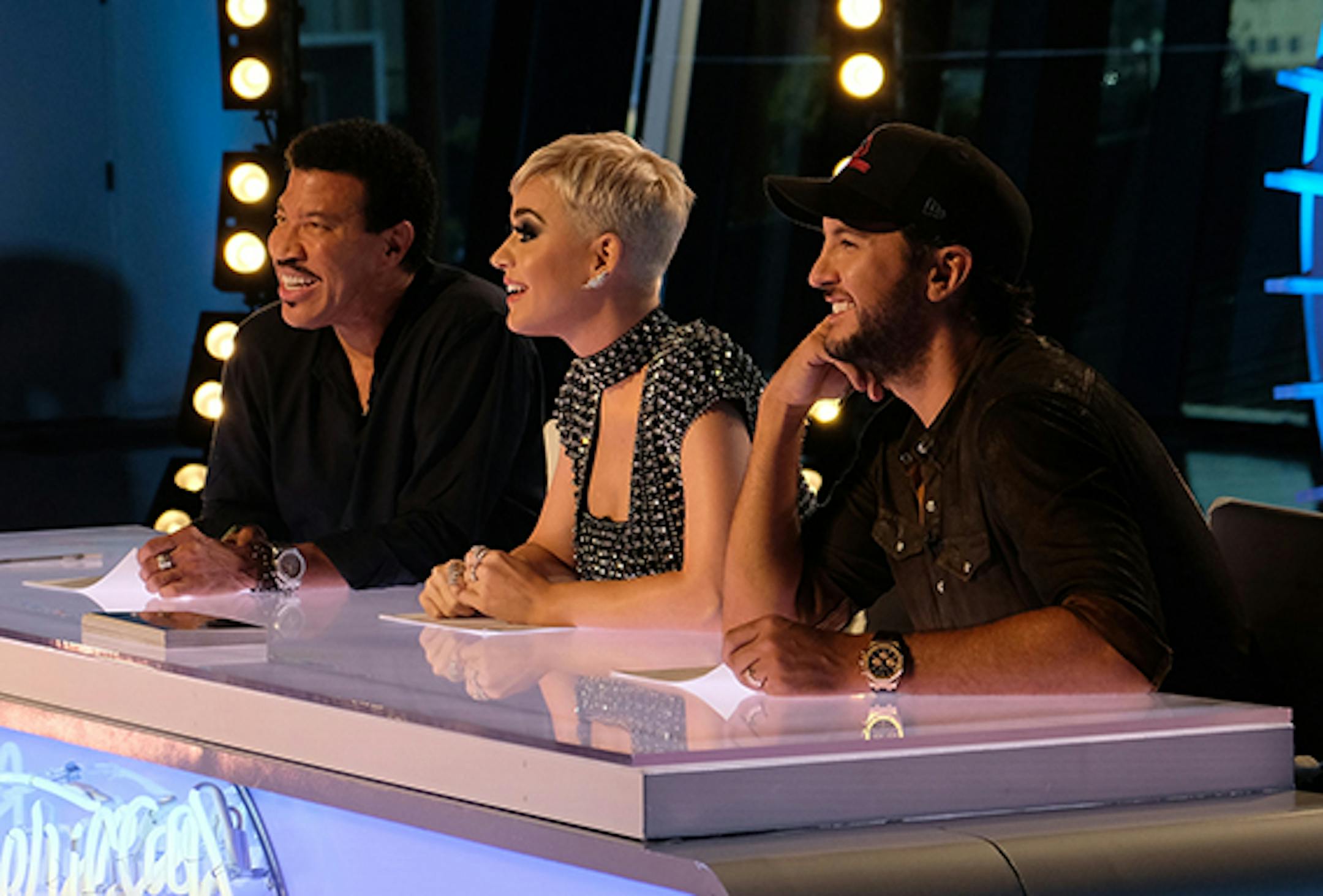 Lionel Richie, Katy Perry and Luke Bryan of "American Idol."