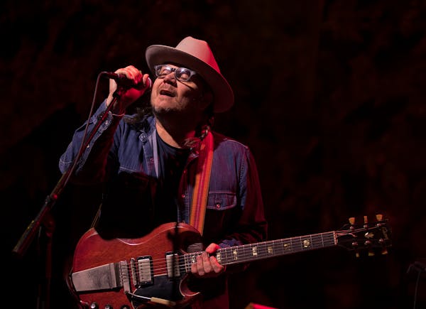 Jeff Tweedy of Wilco early in their Palace Theatre show Wednesday night.