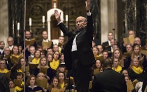 Philip Brunelle, founder of VocalEssence, conducted a performance at the Cathedral of St. Paul in 2018. RENEE JONES SCHNEIDER • renee.jones@startrib