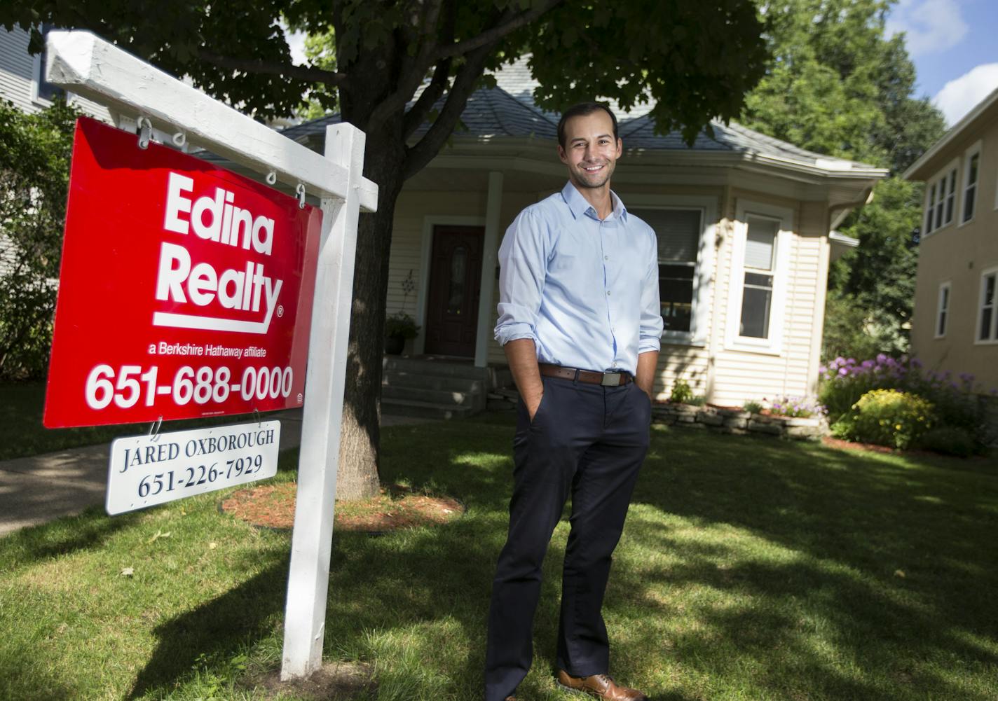 Jared Oxborough now sells real estate; he&#x2019;s pictured at a listing in East Calhoun in Minneapolis.