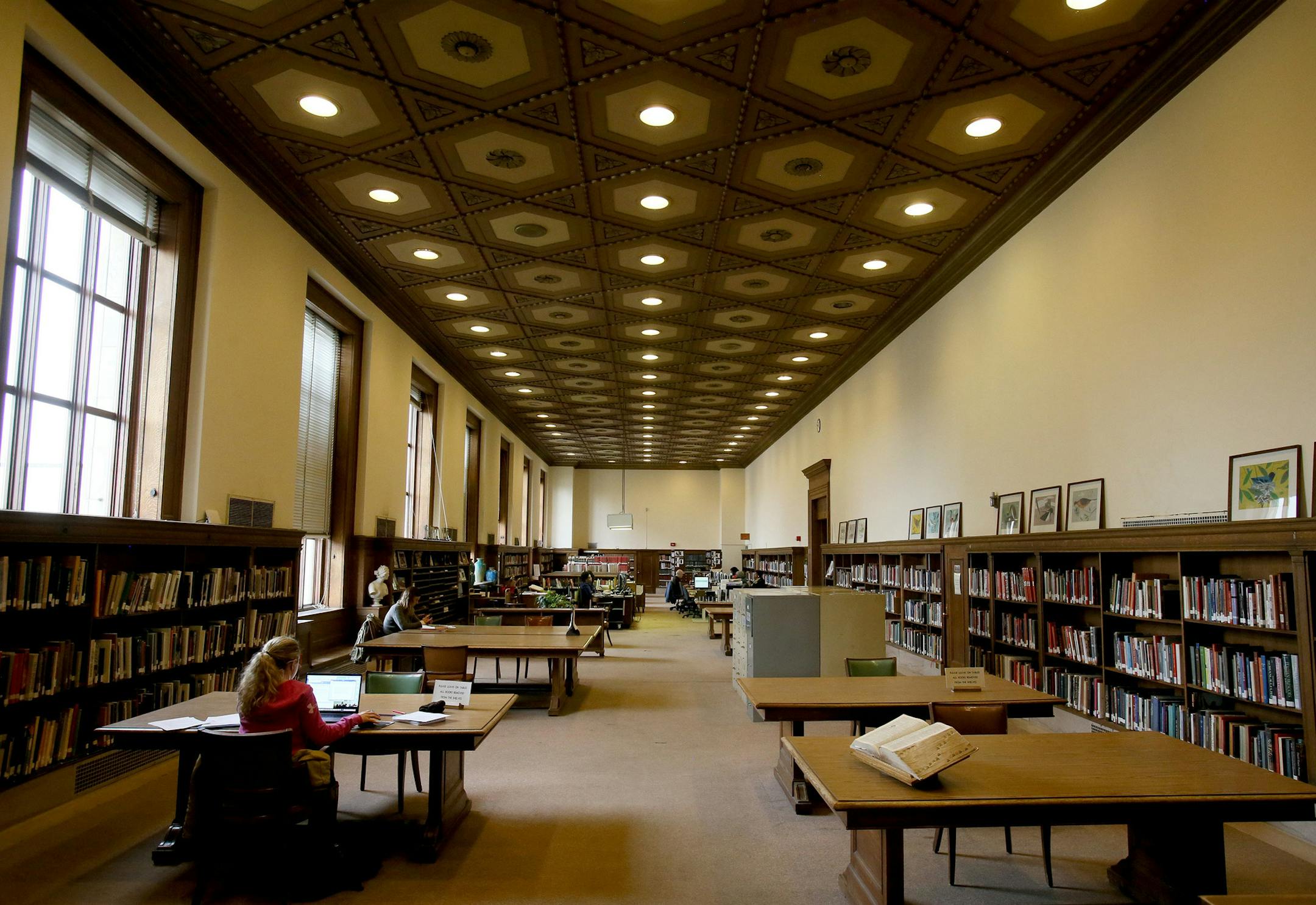 The main branch of the Detroit Public Library on Woodward Avenue in Detroit on Saturday, March 18, 2017. (Eric Seals/Detroit Free Press/TNS)