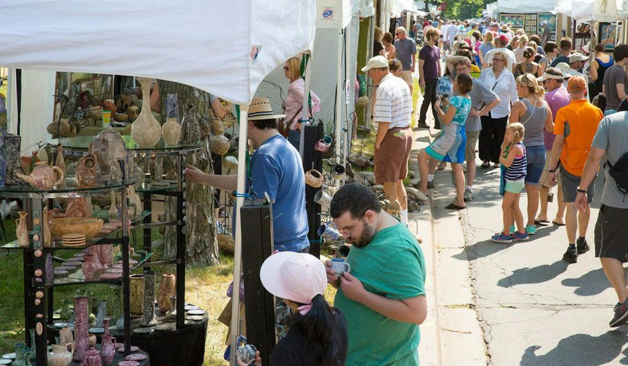 More than 350 artists will showcase their works in a variety of media at the Uptown Art Fair, Aug. 7-9. Provided