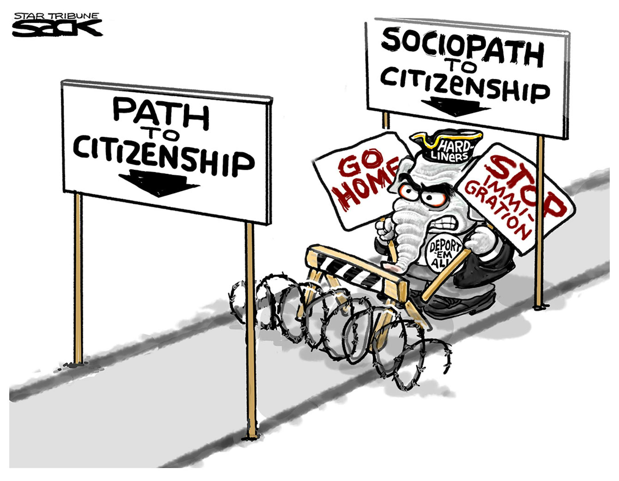 Steve Sack editorial cartoon for June 17, 2013.