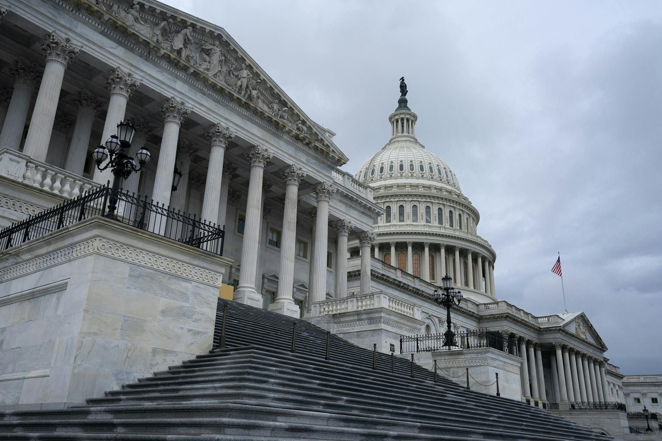 The U.S. Capitol Building in Washington, July 31, 2020. A federal judge on Thursday, Aug. 6, dismissed a suit filed by congressional Republicans against Speaker Nancy Pelosi (D-Calif.) that sought to block the House of Representatives from using a proxy-voting system to allow for remote legislating during the coronavirus pandemic. (Stefani Reynolds/The New York Times)