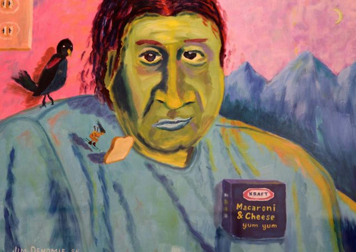 Artist Jim Denomie's self-portrait, "Sustenance".