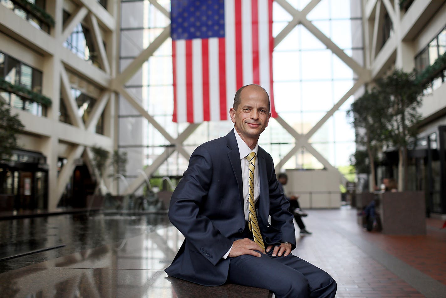 After filing for the office of Hennepin County District Attorney, local attorney Mark Haase posed for a portrait in the Hennepin County Government Center atrium Thursday, May 23, 2018, in Minneapolis, MN.] DAVID JOLES &#xef; david.joles@startribune.com The Hennepin County attorney's race as a new twist with Mark Haase, an attorney who is decidedly non-law and order, winning the DFL endorsement and facing long-term incumbent Mike Freeman in the primary. **Mark Haase, Sophia and Sean, Chris Irving