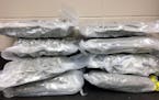 Sherburne County seized 9 pounds of marijuana during an arrest Thursday, Oct. 26, 2017. A 37-year-old man was arrested, receiving drug shipments from 