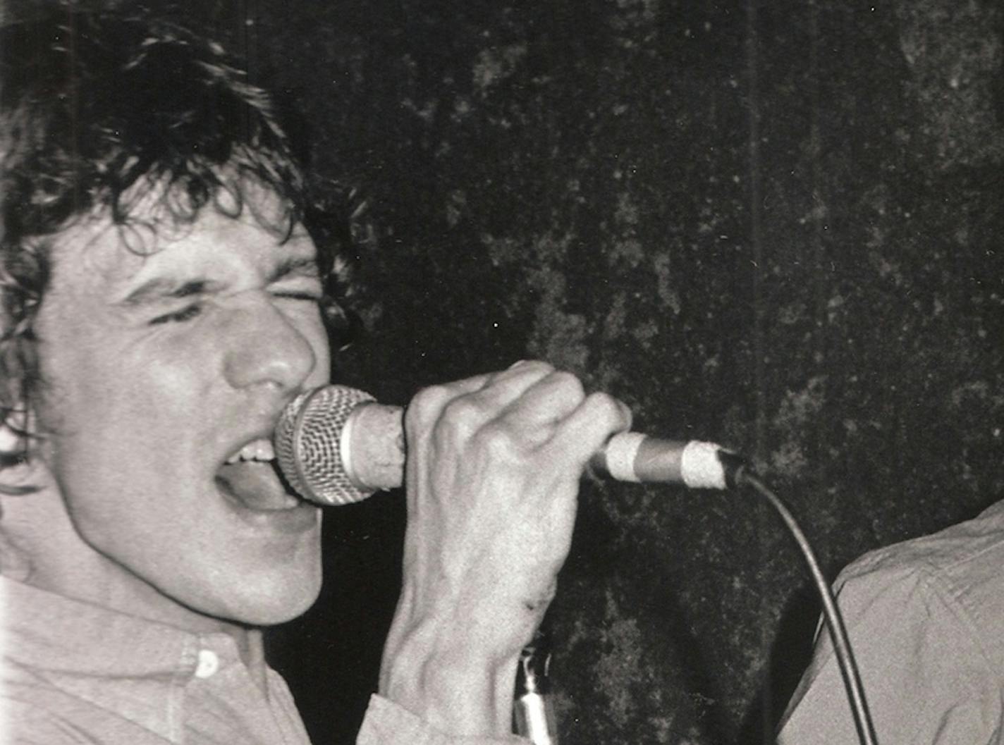 Paul Westerberg in a cropped image of the original photo used for the cover of the Replacements' first album, "Sorry Ma, I Forgot to Take Out the Trash."