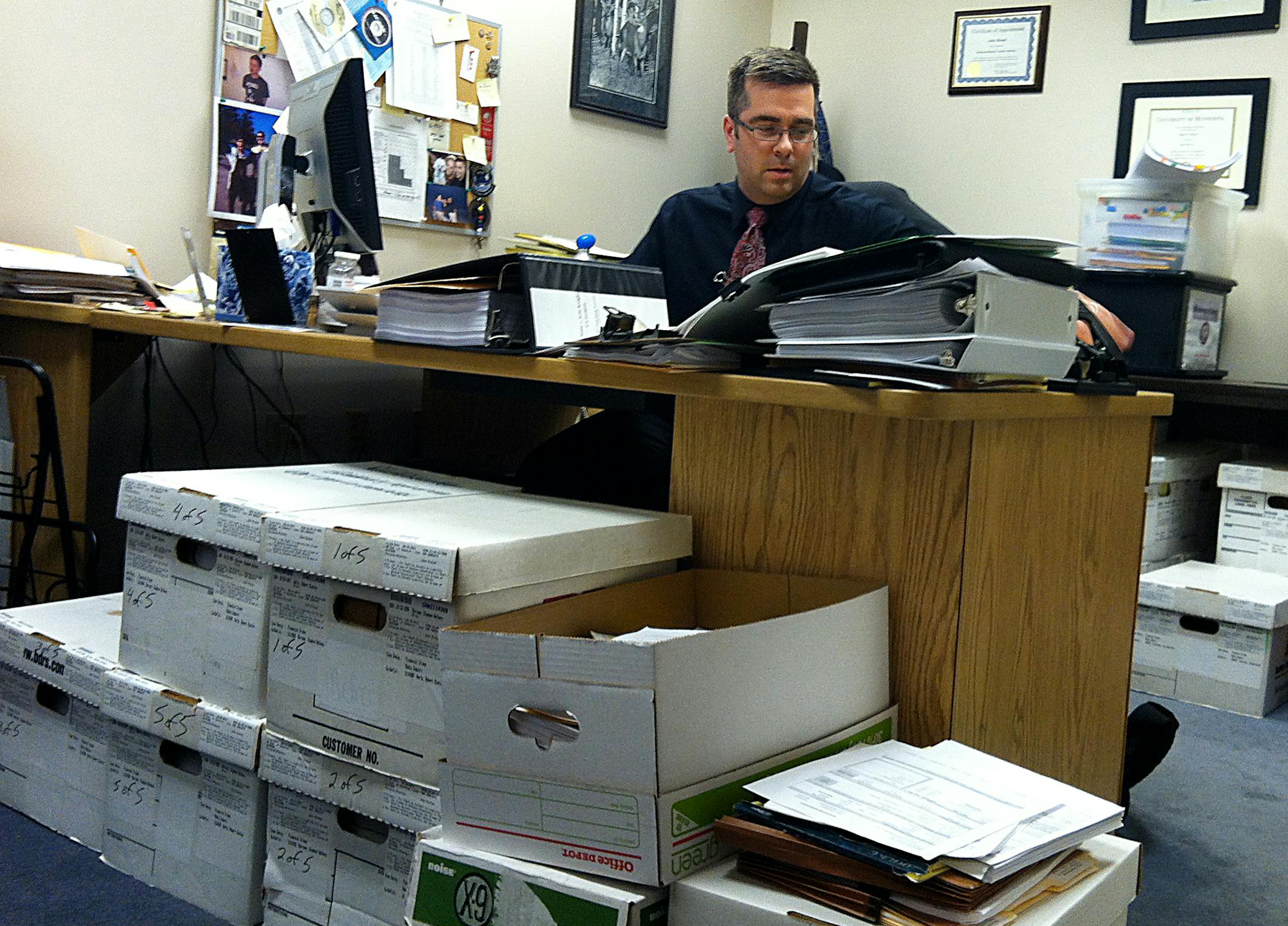 John Ristad, assistant Ramsey County attorney who is in charge of prosecuting the office‚Äôs financial crimes cases. ] CHAO XIONG/STAR TRIBUNE