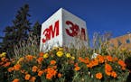 3M logo at headquarters in St. Paul to run with $200 million research expansion story. (MARLIN LEVISON/STARTRIBUNE(mlevison@startribune.com (cq ORG XM