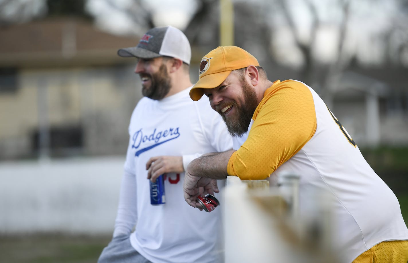 Pat "Truck" Moriarty laughed with Brad Adam, of Coon Rapids, as Moriarty stopped by Sky Hill Park to watch a bit of Thursday night's double header games in Eagan. They've been friends for about ten years. ] Aaron Lavinsky &#xa5; aaron.lavinsky@startribune.com If Yankee Stadium was the house that Ruth built, then a little outdoor ice rink in Eagan is the house that Truck built. Because Pat "Truck" Moriarty is the father of adult Wiffle Ball in Minnesota. It's was a dream Moriarty had after moving