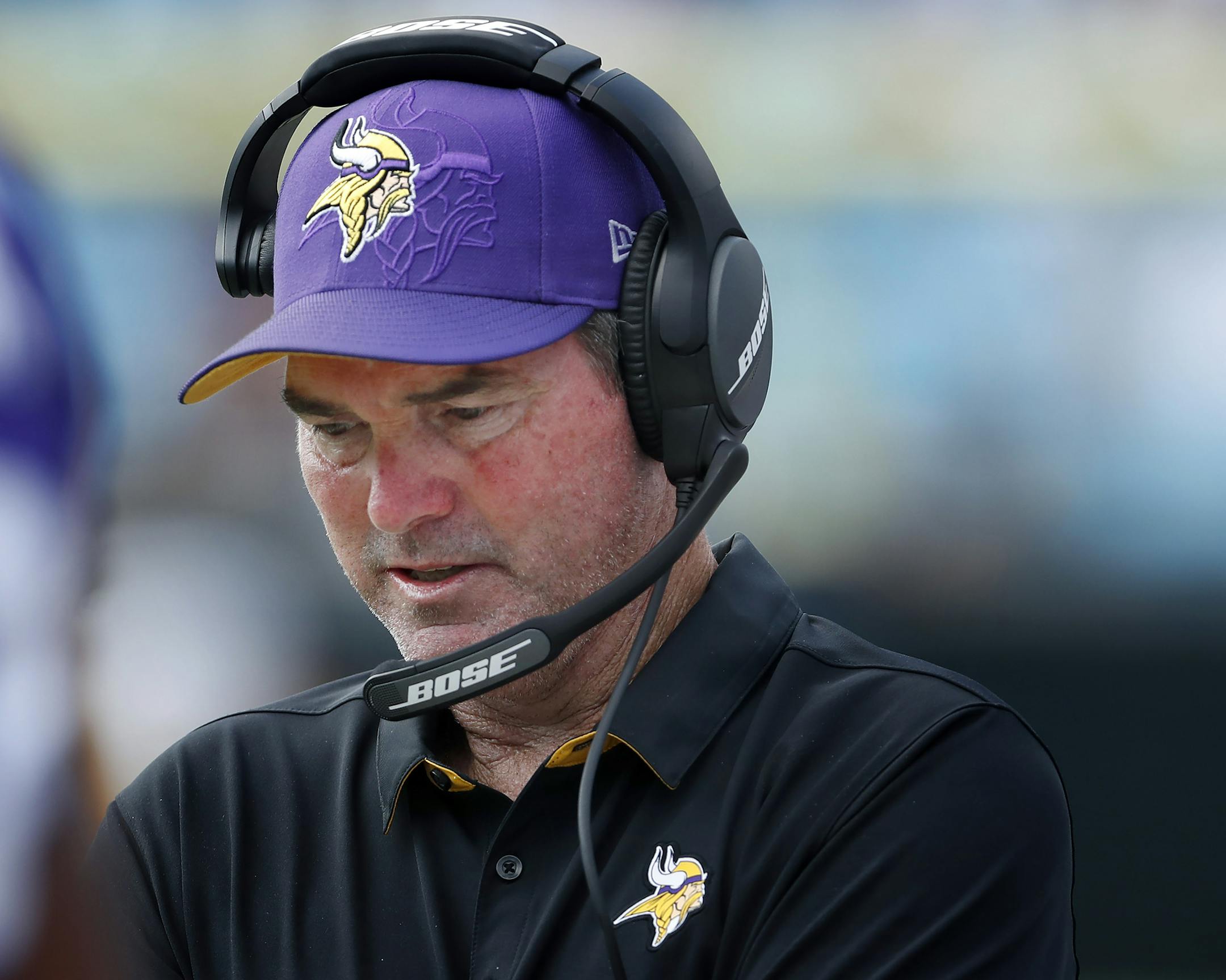 Vikings head coach Mike Zimmer.