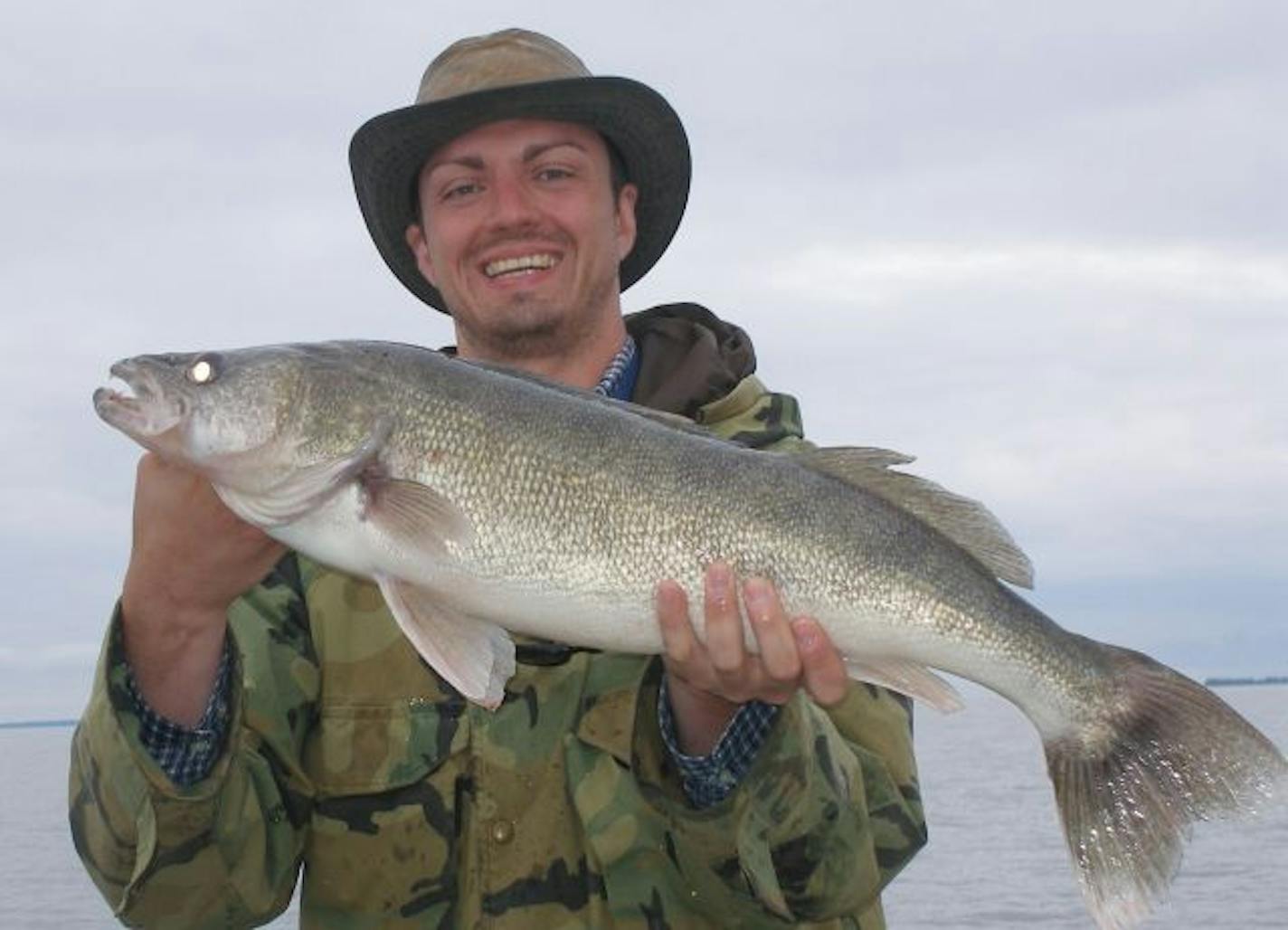 Luke Martin of Eagan with his 32-inch, 11.5-pound walleye he caught on Lake of the Woods.