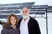 Kevin and Cathy Palmer of Blaine bought six solar panels through Connexus Energy for their home in Blaine. They believe "it's time" to look to renewab