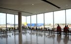 Part of the new wing at the Mall of America over looks Ikea and people can watch airplane traffic. ] (KYNDELL HARKNESS/STAR TRIBUNE) kyndell.harkness@