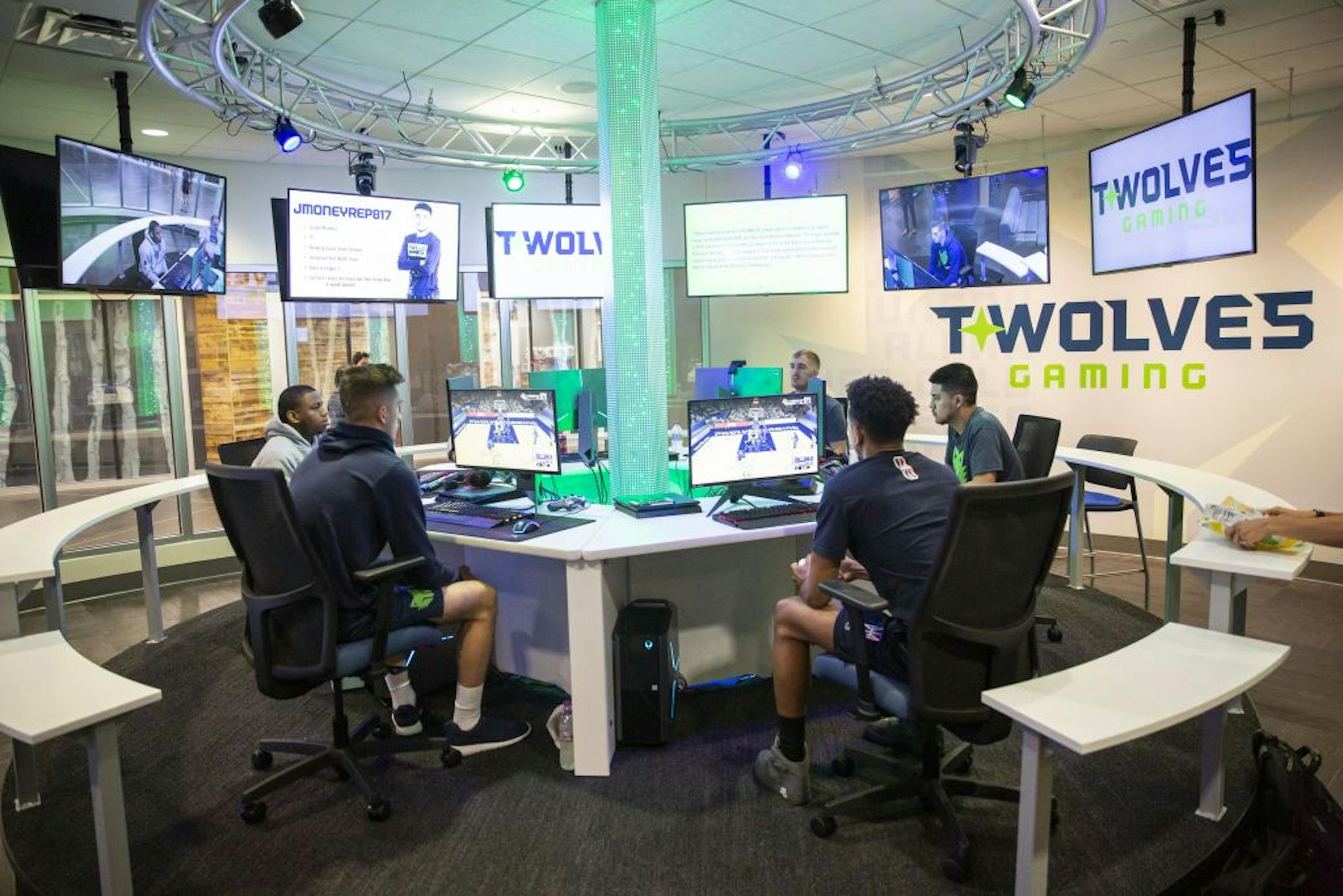 The Timberwolves' NBA 2K League e-sports team scrimmaged against the 76ers' NBA 2K League team.
