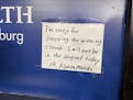 Kenta Maeda left this sign for his Twins teammates in the dugout after Friday’s loss.