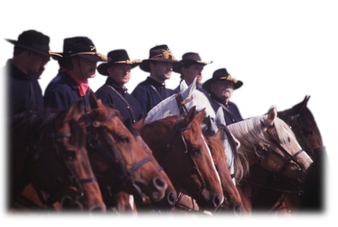 Horse soldiers at Fort Sisseton, S.D.