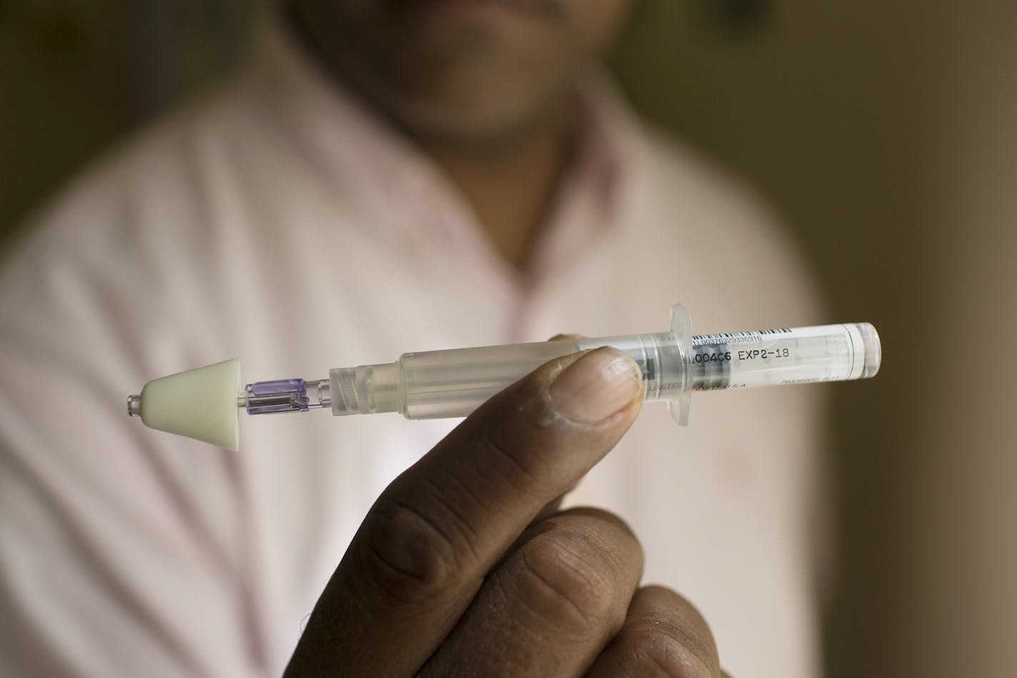 Naloxone, also known by the brand name Narcan, is shown in New York, Aug. 11, 2016. Naloxone, once the exclusive purview of paramedics and emergency room doctors administering lifesaving medication to drug users in the throes of an overdose, quickly became an everyday part of police work amid a national epidemic of heroin and opioid pill abuse.(Alex Wroblewski/The New York Times) -- PART OF A COLLECTION OF STAND-ALONE PHOTOS FOR USE AS DESIRED IN YEAREND STORIES AND RECAPS OF 2016 --