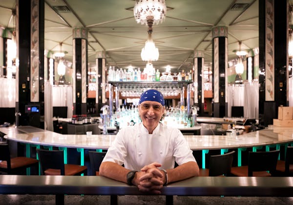 Fhima's chef and owner David Fhima, Wednesday, Oct. 27, 2021 in his downtown, Minneapolis, Minn. restaurant. Restaurateurs are excited to welcome gues
