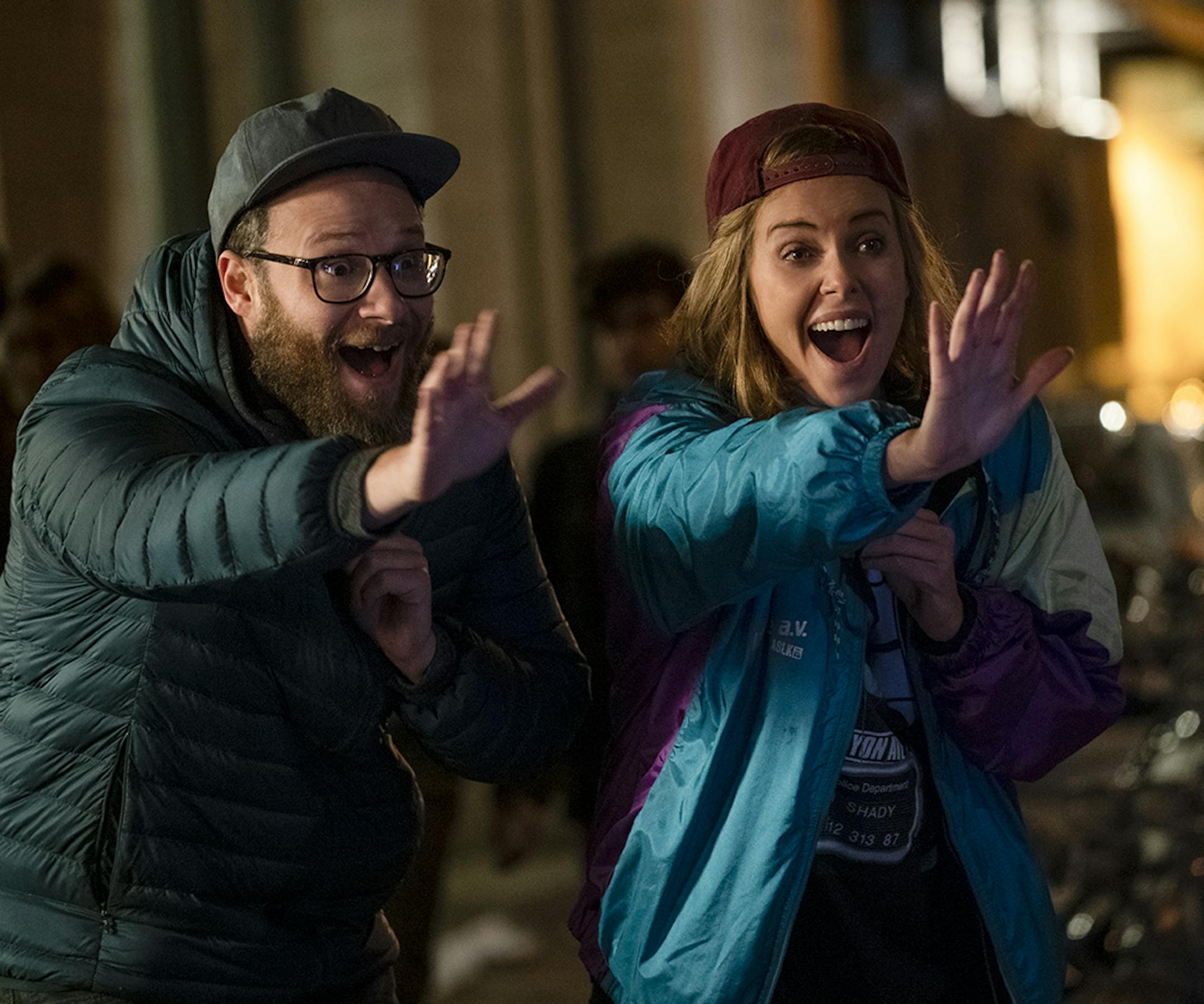 Seth Rogen and Charlize Theron in "Long Shot."