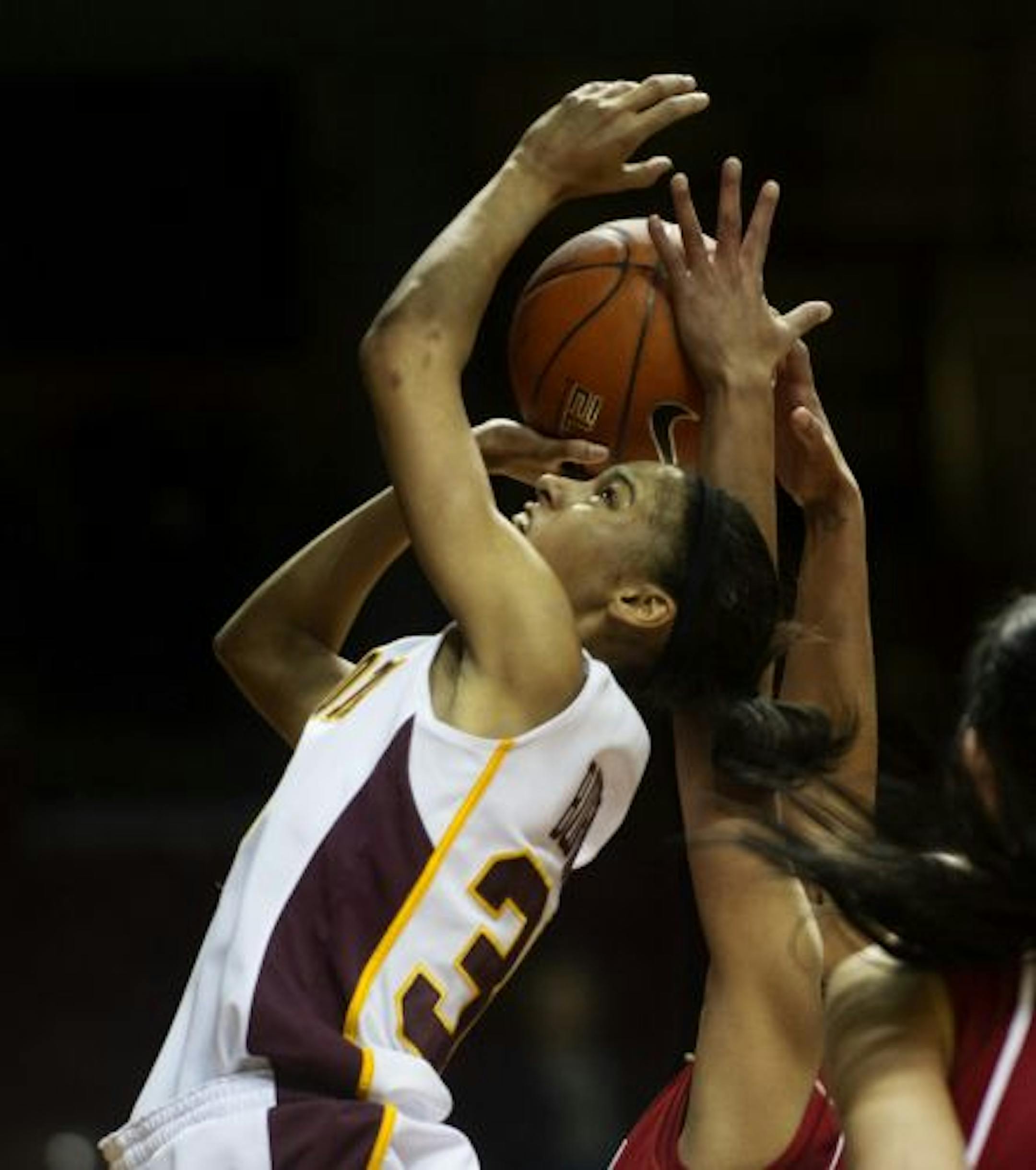 Gophers guard Kiara Buford had a miserable game against Indiana, scoring a season-low two points on 1-for-13 shooting.