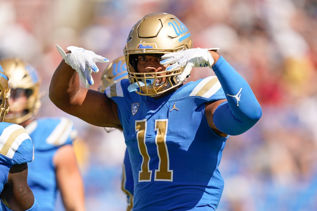 Gabriel Murphy had eight sacks and 16 tackles for a loss for UCLA last season. 