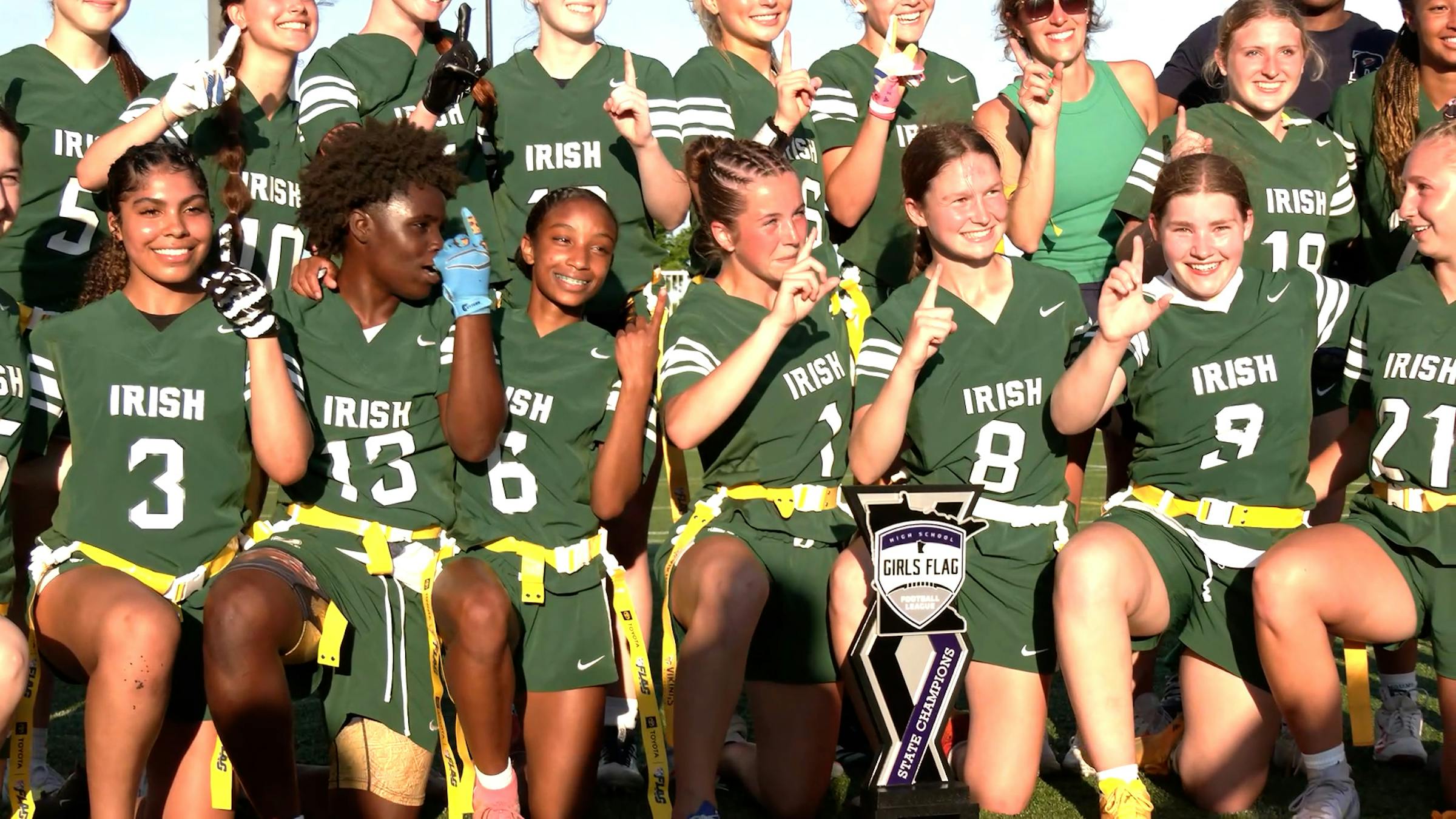 Rosemount girls flag football wins state championship